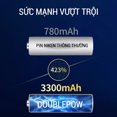 Pin sạc AA 3.300mAh Doublepow - Dùng cho Micro Karaoke không dây, đồng hồ, đồ chơi, chuột, giảm giá 149k 4