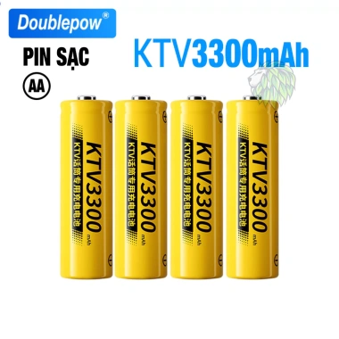 Pin sạc AA 3.300mAh Doublepow - Dùng cho Micro Karaoke không dây, đồng hồ, đồ chơi, chuột, giảm giá 149k 8