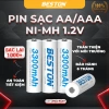 Pin Sạc AA AAA 4 Viên Dung Lượng Beston - Giá 39k, Dùng cho Karaoke, Đồ Chơi, Chuột