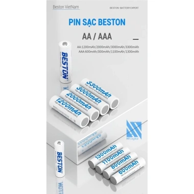 Pin Sạc AA AAA 4 Viên Dung Lượng Beston - Giá 39k, Dùng cho Karaoke, Đồ Chơi, Chuột 7