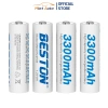 Pin sạc AA Beston 3.300mAh 1.2V - 4 viên, sạc lại nhiều lần, chính hãng, 145.000₫