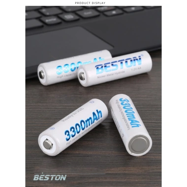 Pin sạc AA Beston 3.300mAh 1.2V - 4 viên, sạc lại nhiều lần, chính hãng, 145.000₫ 2