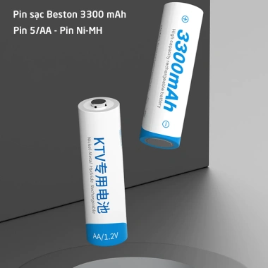Pin sạc AA Beston 3.300mAh 1.2V - 4 viên, sạc lại nhiều lần, chính hãng, 145.000₫ 8