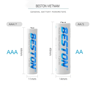 Pin sạc AA Beston KTV3.300mAh 04 chiếc cho karaoke, đồ chơi, đồng hồ, flash, máy ảnh - 129k 2