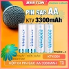 Pin sạc AA Beston KTV3.300mAh 04 chiếc cho karaoke, đồ chơi, đồng hồ, flash, máy ảnh - 129k 4
