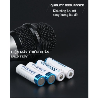 Pin sạc AA Beston KTV3.300mAh 04 chiếc cho karaoke, đồ chơi, đồng hồ, flash, máy ảnh - 129k 7