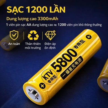 Pin sạc AA Doublepow 3.300mAh dung lượng cao + Bộ sạc K18 - Giá ưu đãi 130k