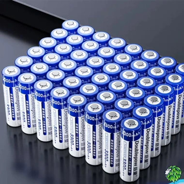 Pin Sạc AA Doublepow 3.300mAh Dung Lượng Cao cho Micro Không Dây, Đồ Chơi, Đồng Hồ, Đèn Pin, Trắng Xanh 4 Pin Sạc AA Doublepow 3.300mAh Dung Lượng Cao cho Micro Không Dây, Đồ Chơi, Đồng Hồ, Đèn Pin, Trắng Xanh 4