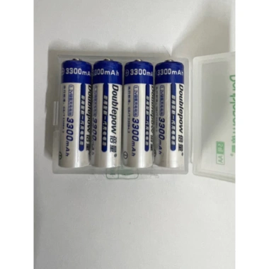 Pin sạc AA Doublepow 3.300mAh xanh 4 hộp - Phù hợp micro karaoke, đồ chơi, đồng hồ, máy ảnh