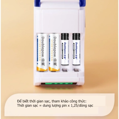 Pin sạc AA Doublepow thông minh dung lượng cao - Hàng chính hãng, giá 153.000đ 5 Pin sạc AA Doublepow thông minh dung lượng cao - Hàng chính hãng, giá 153.000đ 5