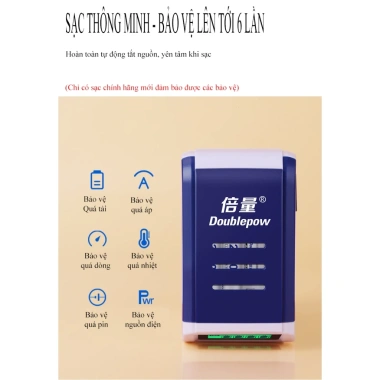 Pin sạc AA Doublepow thông minh dung lượng cao - Hàng chính hãng, giá 153.000đ