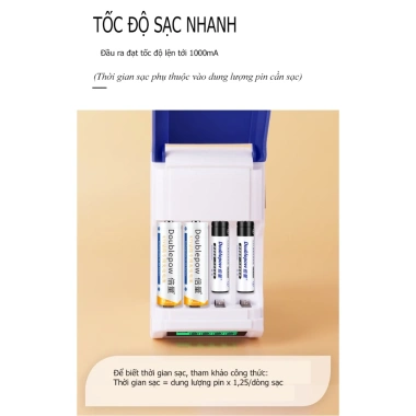 Pin sạc AA Doublepow thông minh dung lượng cao - Hàng chính hãng, giá 153.000đ