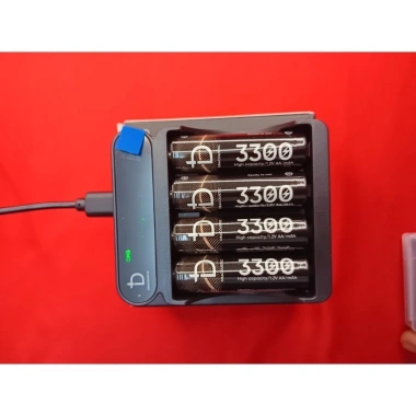 Pin sạc AA Ni-MH 3.300mAh 4 viên + Dock sạc DB Acoustic - Chính hãng, cho micro, máy ảnh