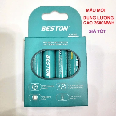 Pin sạc AA/AAA 1.5V Beston và bộ sạc nhanh M7.031 tự ngắt, đèn xanh báo đầy - 110.186₫ 4
