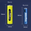 Pin sạc AA/AAA 1.5V Doublepow 3.400mWh Dùng cho micro, bàn chải, remote 69.000đ 2