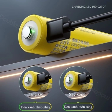 Pin sạc AA/AAA 1.5V Doublepow 3.400mWh Dùng cho micro, bàn chải, remote 69.000đ