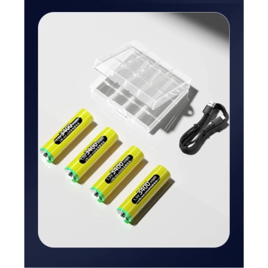 Pin sạc AA/AAA 1.5V Doublepow 3.400mWh Dùng cho micro, bàn chải, remote 69.000đ