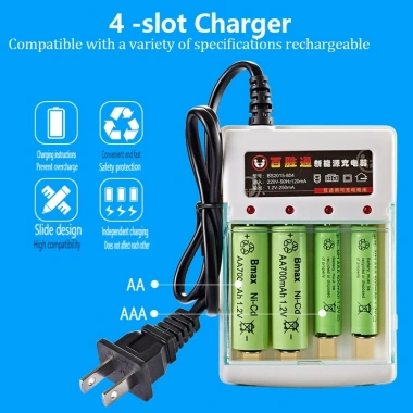 Pin Sạc AA/AAA 1.5V Ổn Định, Sạc Nhanh Thông Minh, Dung Lượng Cao Chuẩn Nhật – AA 3.000mAh, AAA 2.100mAh 9