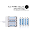Pin Sạc AA/AAA Beston C9.009 - Sạc nhanh, tự ngắt, đa năng cho micro karaoke, loa, đồ chơi, đồng hồ 6