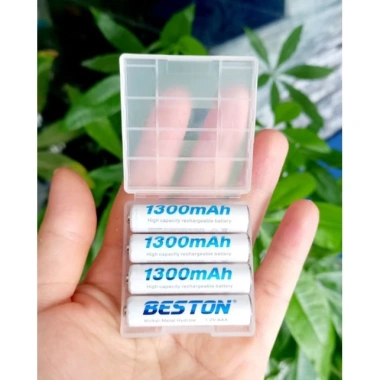 Pin sạc BESTON 1.2V AA/AAA, bộ sạc C807B găm nguồn 220V, micro không dây - 57.000 VND 4