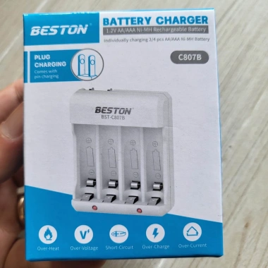 Pin sạc BESTON 1.2V AA/AAA, bộ sạc C807B găm nguồn 220V, micro không dây - 57.000 VND 6