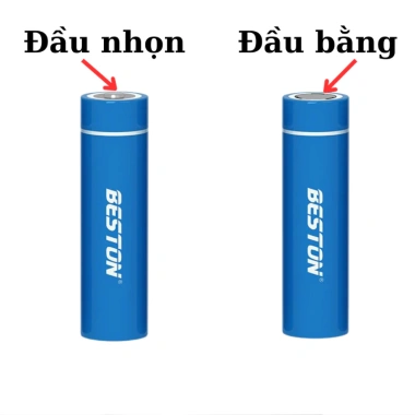 Pin Sạc Beston 18.650 3.300mAh 3.7V Li‑on Đầu Bằng và Đầu Nhọn - Pin Tổng Đơ, Pin Micro Giá 92.000 VND