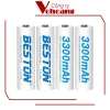 Pin sạc Beston AA 1.2V NiMH chính hãng, dung lượng cao, tương thích nhiều thiết bị, chỉ 65.000 VND