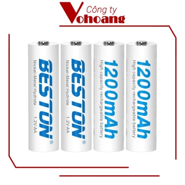 Pin sạc Beston AA 1.2V NiMH chính hãng, dung lượng cao, tương thích nhiều thiết bị, chỉ 65.000 VND