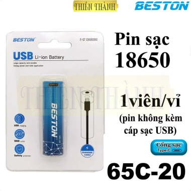 Pin sạc BESTON Li-ion 3.7V 18.650/18.700/21.770 65C-20 70M-35 77T-50 cho máy ảnh, đo, ban đêm - 120.000₫ 9