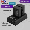 Pin & Sạc Beston LP-E6 chính hãng – Tương thích Canon R5C, R5, 5D II/III/IV, 60D‑80D – Bền bỉ, An toàn, 220.000₫ 2