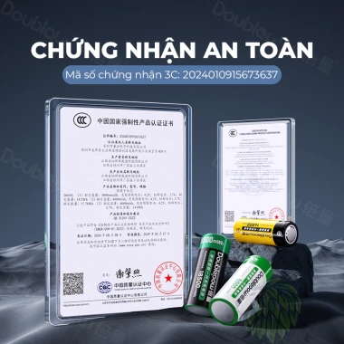 Pin sạc Doublepow 26.650 3.7V 18.500mWh dùng cho đèn pin, quạt mini, đồ chơi trẻ em - Giá 89.000 VND 2
