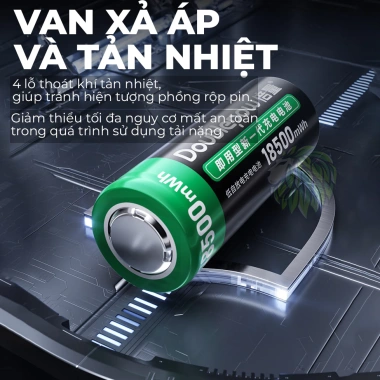 Pin sạc Doublepow 26.650 3.7V 18.500mWh dùng cho đèn pin, quạt mini, đồ chơi trẻ em - Giá 89.000 VND 3