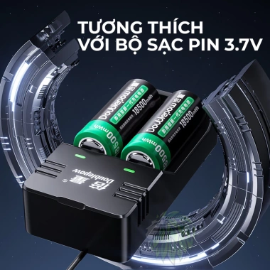 Pin sạc Doublepow 26.650 3.7V 18.500mWh dùng cho đèn pin, quạt mini, đồ chơi trẻ em - Giá 89.000 VND 4