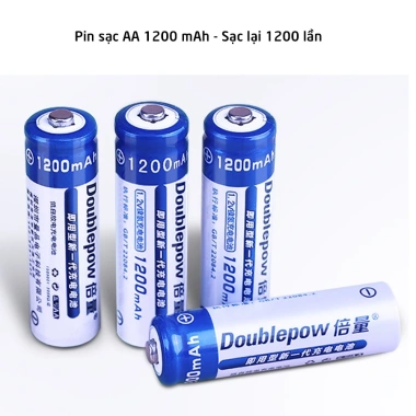 Pin sạc Doublepow AA 1.200mAh 1,2V chính hãng - Dùng cho điều khiển, micro, giá 12.500 VND