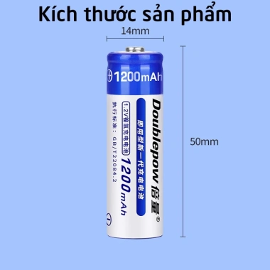 Pin sạc Doublepow AA 1.200mAh 1,2V chính hãng - Dùng cho điều khiển, micro, giá 12.500 VND