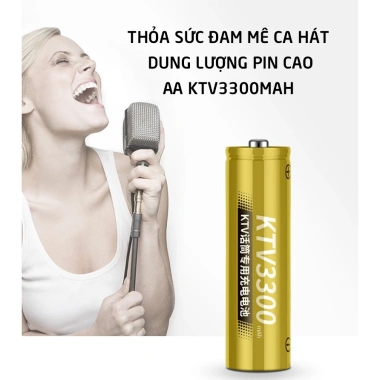 Pin sạc Doublepow AA 3.300mAh 1.2V 4 viên, tuổi thọ cao, chuẩn chính hãng, giá 150.000 VND