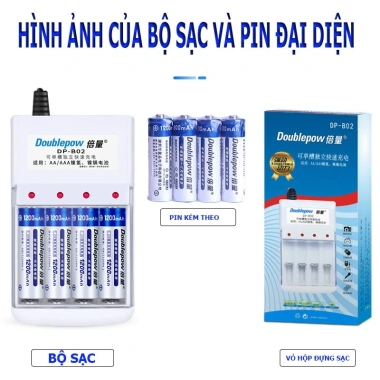 Pin sạc Doublepow AA AAA cho đồ chơi, điều khiển từ xa – Giá 41.000đ, freeship 4