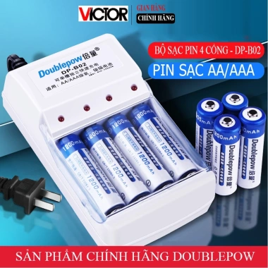Pin sạc Doublepow AA AAA cho đồ chơi và điều khiển từ xa - Giá chỉ 43.000đ, tiết kiệm 8.600đ