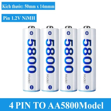 Pin sạc Doublepow AA/AAA 1.2V 2.800/5.800mAh dung lượng cao - Giá 58.000 VND, dùng cho micro, máy ảnh, đồ chơi 10 Pin sạc Doublepow AA/AAA 1.2V 2.800/5.800mAh dung lượng cao - Giá 58.000 VND, dùng cho micro, máy ảnh, đồ chơi 10