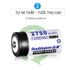 Pin sạc Doublepow D 2.750mAh 1.2V - Dung lượng cao, an toàn, đèn pin, bếp gas, ưu đãi 55.000đ 4