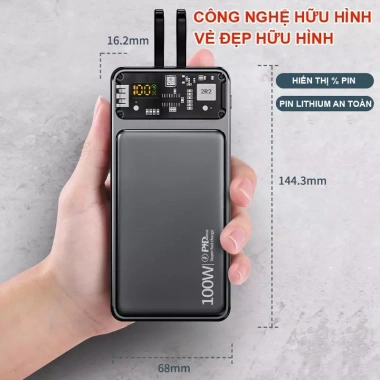 Pin Sạc Dự Phòng 20.000mAh HABITEK HB32 - Sạc Nhanh 66W/20W, Màn LED, Chính Hãng, Giá Ưu Đãi 229.000 VND