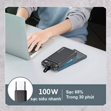 Pin Sạc Dự Phòng 20.000mAh HABITEK HB32 - Sạc Nhanh 66W/20W, Màn LED, Chính Hãng, Giá Ưu Đãi 229.000 VND