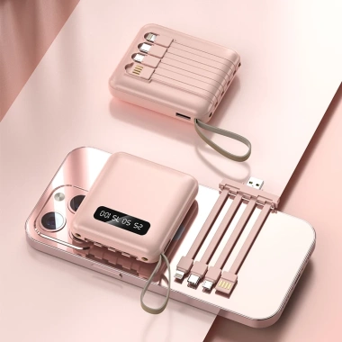 Pin sạc dự phòng 20.000mAh kèm 4 dây, nhỏ gọn cầm tay, màn hình kỹ thuật số tráng gương - Giá chỉ 150.000đ 6 Pin sạc dự phòng 20.000mAh kèm 4 dây, nhỏ gọn cầm tay, màn hình kỹ thuật số tráng gương - Giá chỉ 150.000đ 6