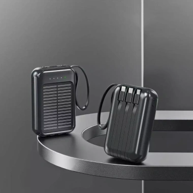 Pin sạc dự phòng 20.000mAh năng lượng mặt trời, dung lượng lớn, cáp di động, phù hợp cắm trại ngoài trời - 150.000₫