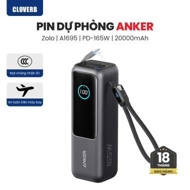 Pin sạc dự phòng Anker A1.695 165W 25.000mAh - Tương thích iPhone 17 16 15 và MacBook, ưu đãi 2.6tr 10 Pin sạc dự phòng Anker A1.695 165W 25.000mAh - Tương thích iPhone 17 16 15 và MacBook, ưu đãi 2.6tr 10