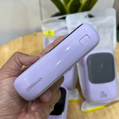 Pin sạc dự phòng Baseus 20.000mAh 20W kèm dây L liền LED - Giá ưu đãi 378.000 VND