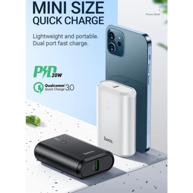Pin sạc dự phòng Hoco Q3 10.000mAh - Sạc nhanh QC3.0 & PD 20W, giá chỉ 263.500₫