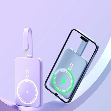 Pin sạc dự phòng không dây 10.000mAh tích hợp sạc từ, hỗ trợ nhiều thiết bị, giá 379k