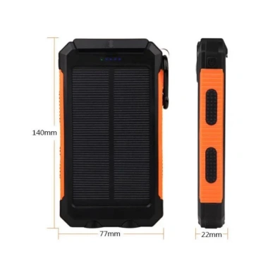 Pin sạc dự phòng năng lượng mặt trời 20.000mAh, đèn LED, sạc nhanh cho smartphone 9 Pin sạc dự phòng năng lượng mặt trời 20.000mAh, đèn LED, sạc nhanh cho smartphone 9