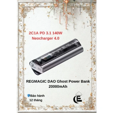 Pin sạc dự phòng REDMAGIC DAO Ghost 140W 20.000mAh - Sạc nhanh, dung lượng cao, giá chỉ 3,2 triệu VND Pin sạc dự phòng REDMAGIC DAO Ghost 140W 20.000mAh - Sạc nhanh, dung lượng cao, giá chỉ 3,2 triệu VND